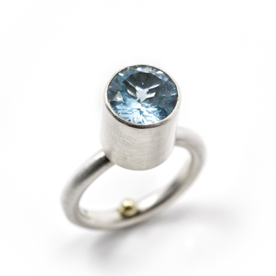 blue topaz sterling silver ring